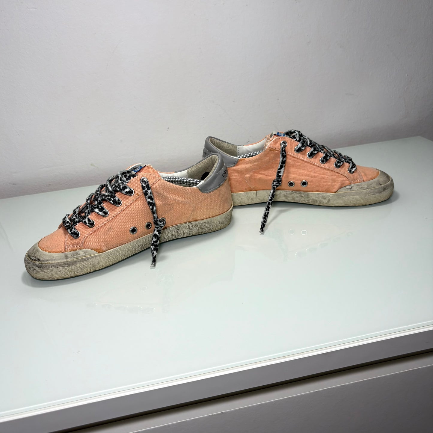 Golden goose Superstar albicocca in tessuto 38