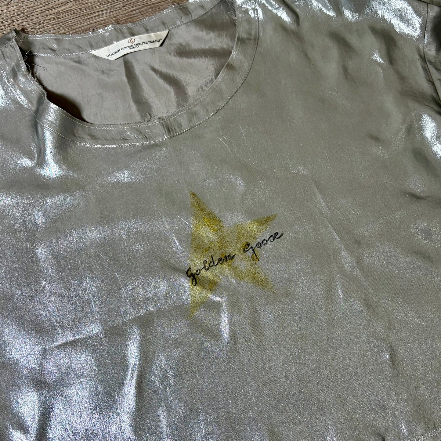Maglietta Golden goose Argento S
