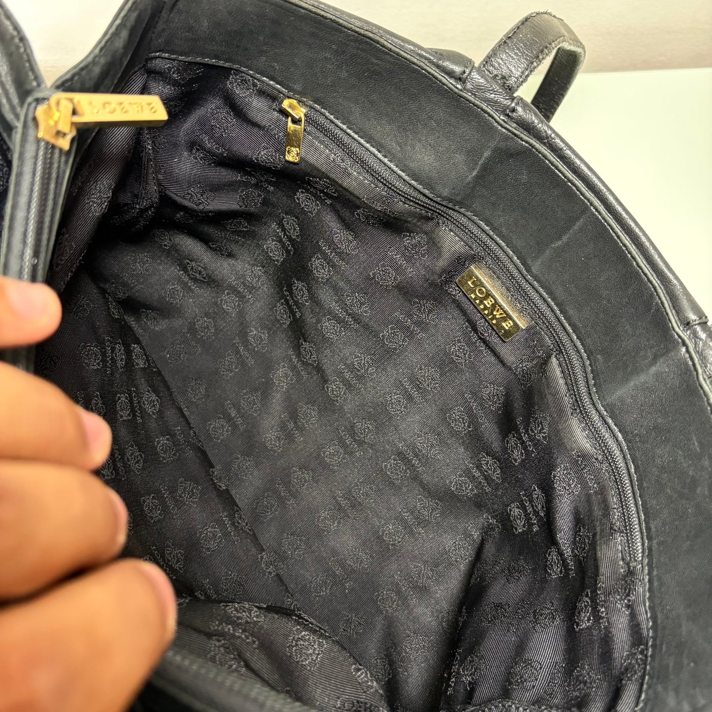 Borsa Loewe in pelle nero