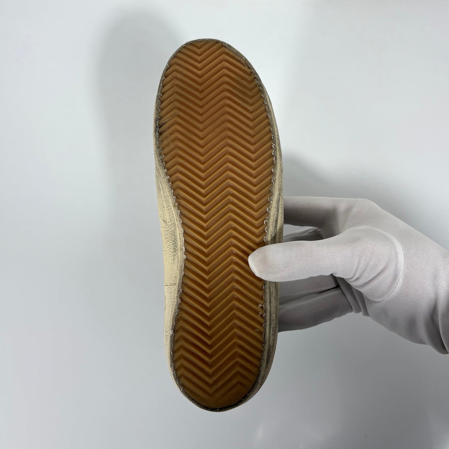 Golden goose Superstar beige in pelle con punta maculata in “cavallino” 37