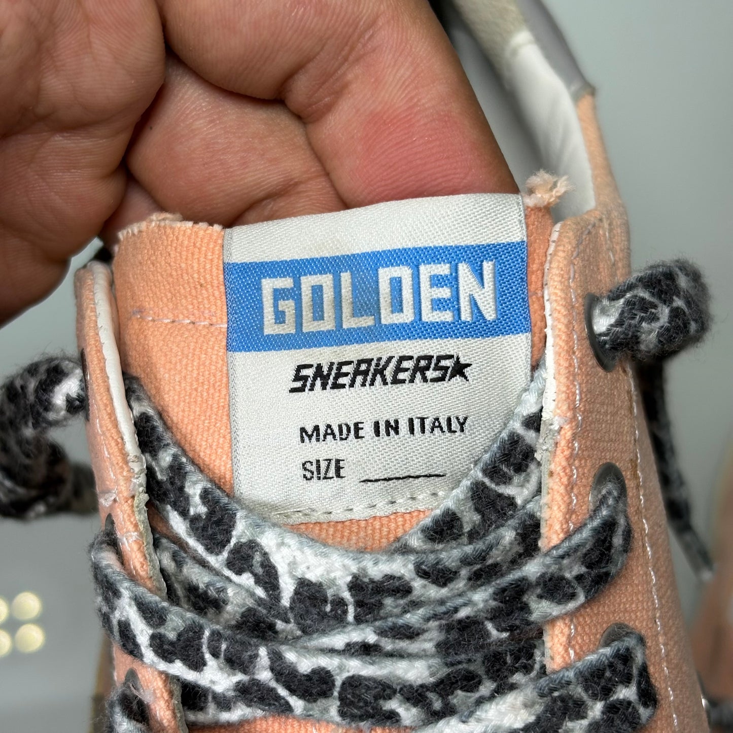 Golden goose Superstar albicocca in tessuto 38