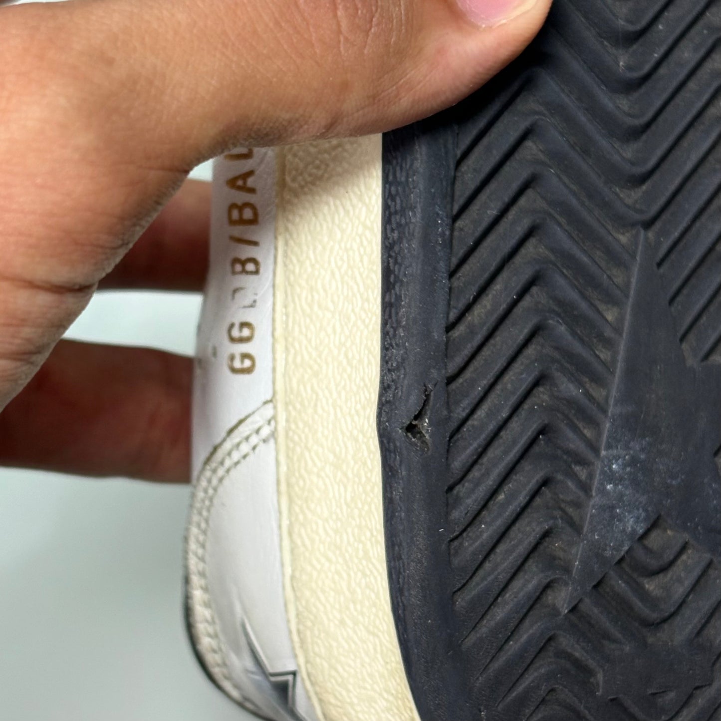 Golden goose Ballstar bianco e nero stella grigia 38