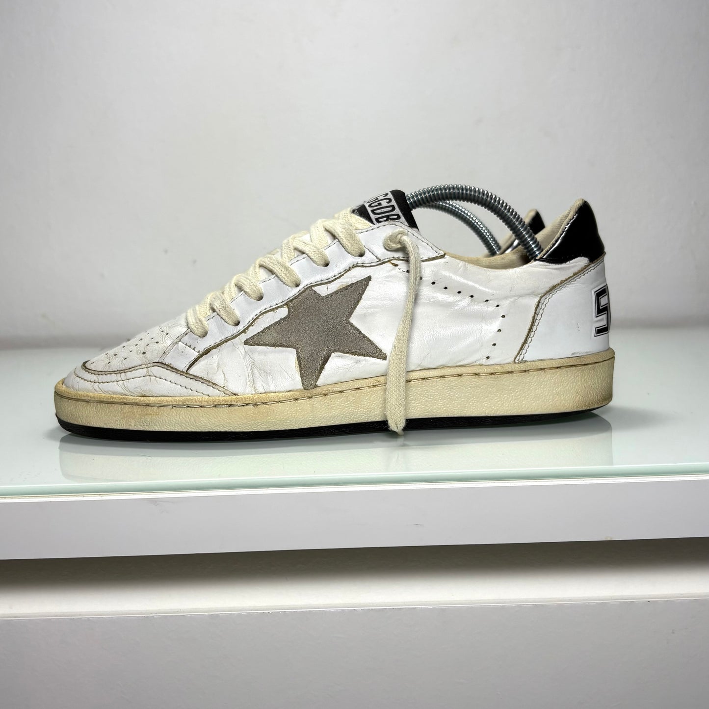 Golden goose Ballstar bianco e nero stella grigia 38