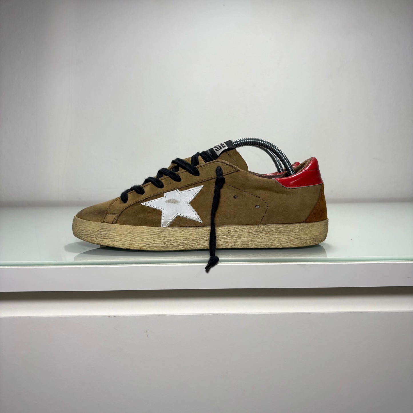 Golden goose Superstar cachi e tallone rosso 39