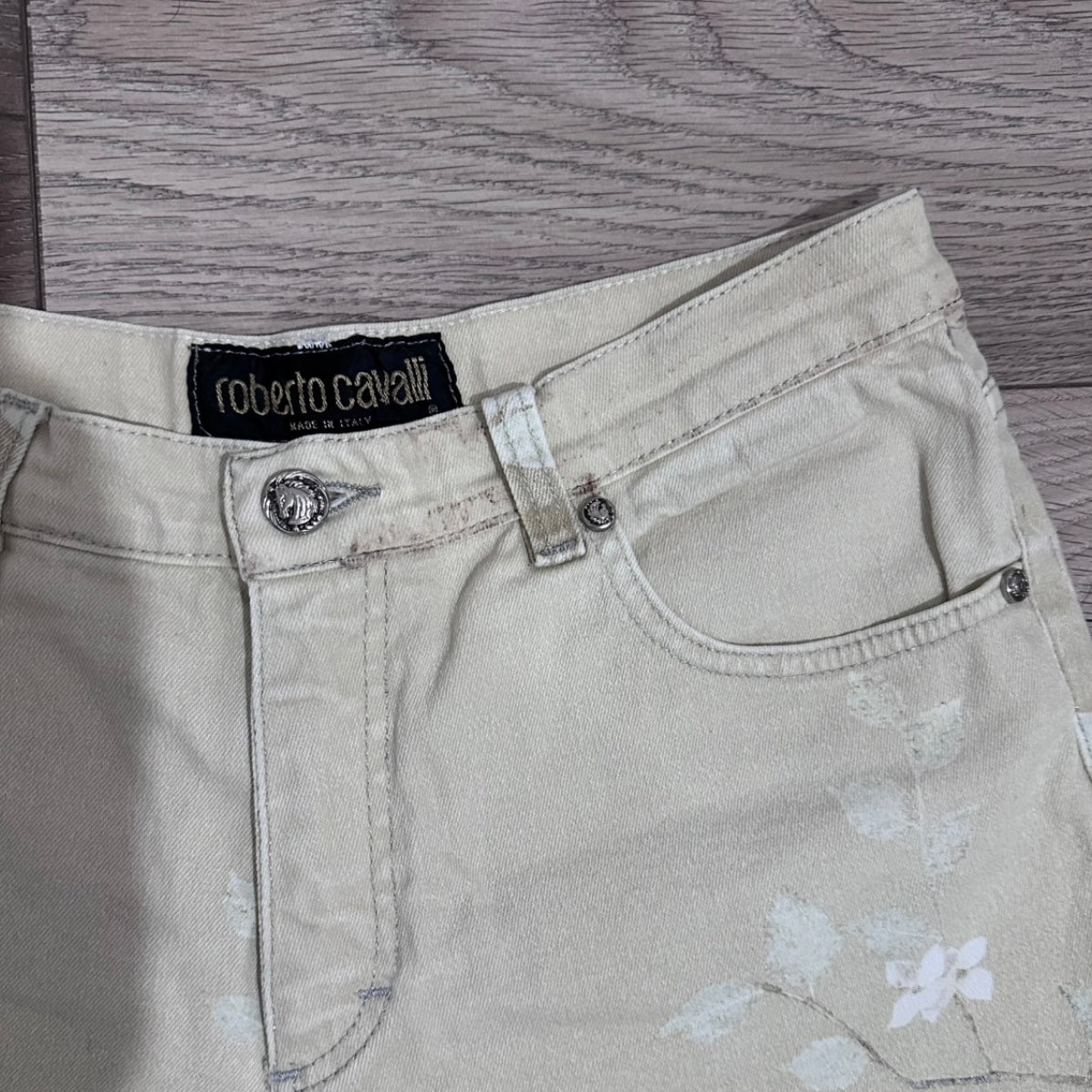 Roberto Cavalli panna floreali