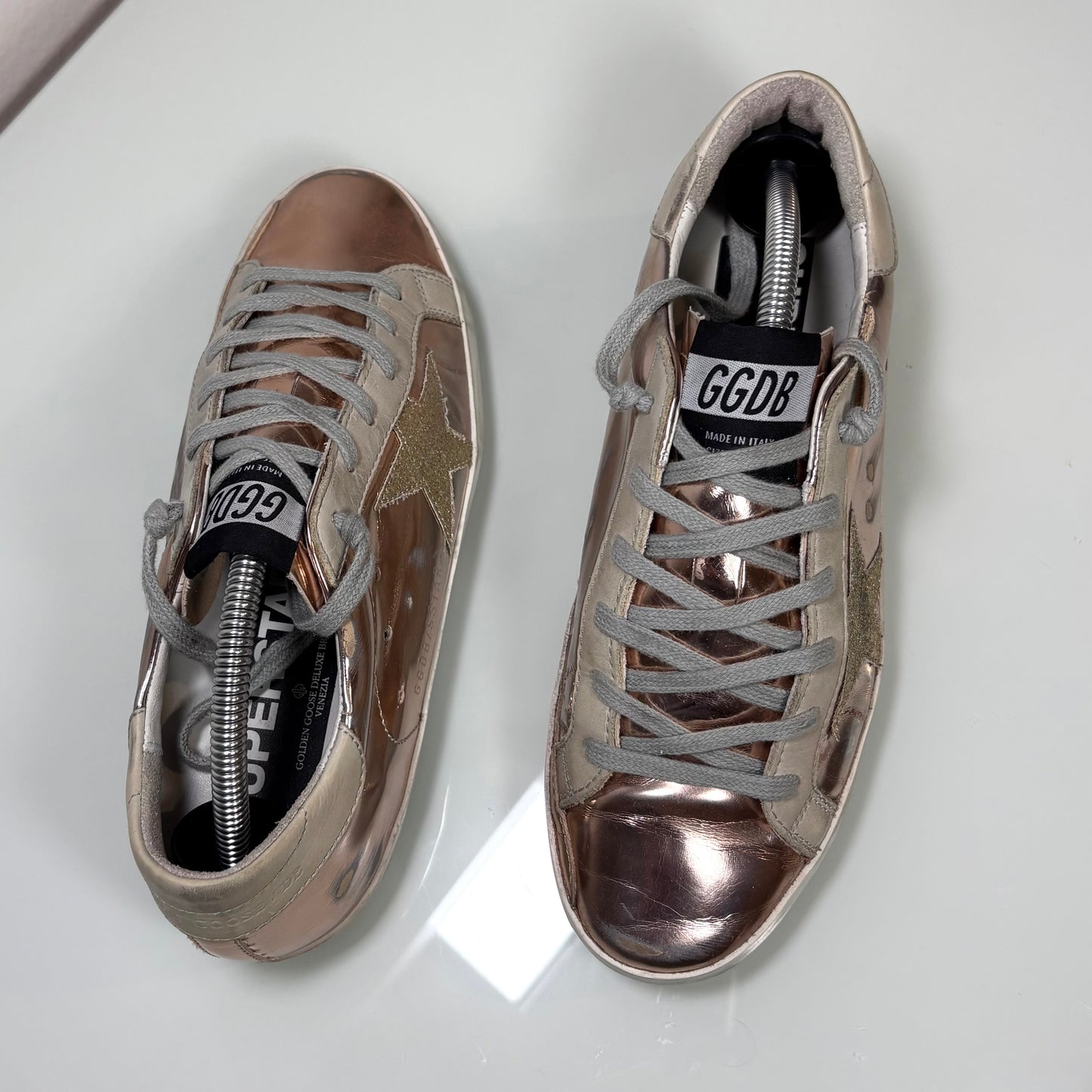 Golden goose Superstar Oro cromato 36
