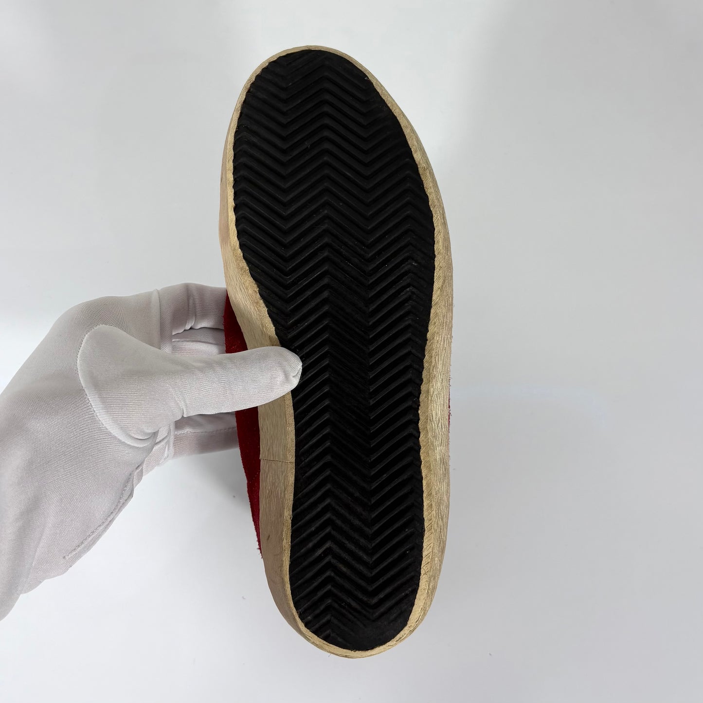 Golden goose Superstar in tessuto rosso 39