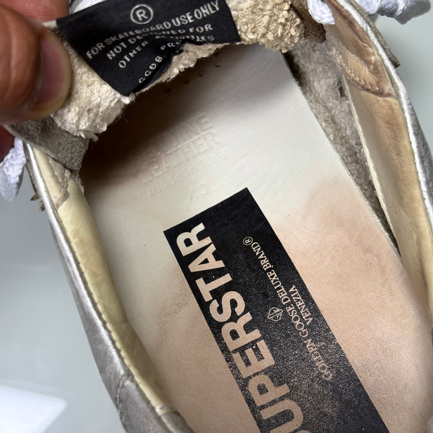 Golden goose Superstar Argento 40