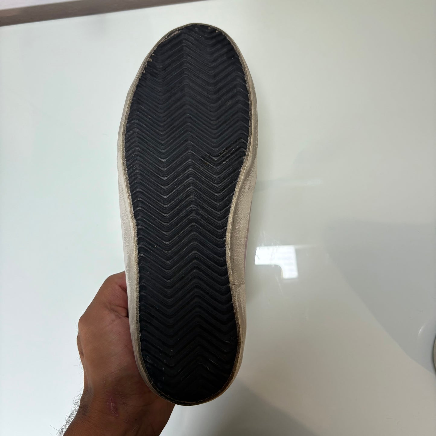 Golden goose superstar lilla tallone in simil serpente 38