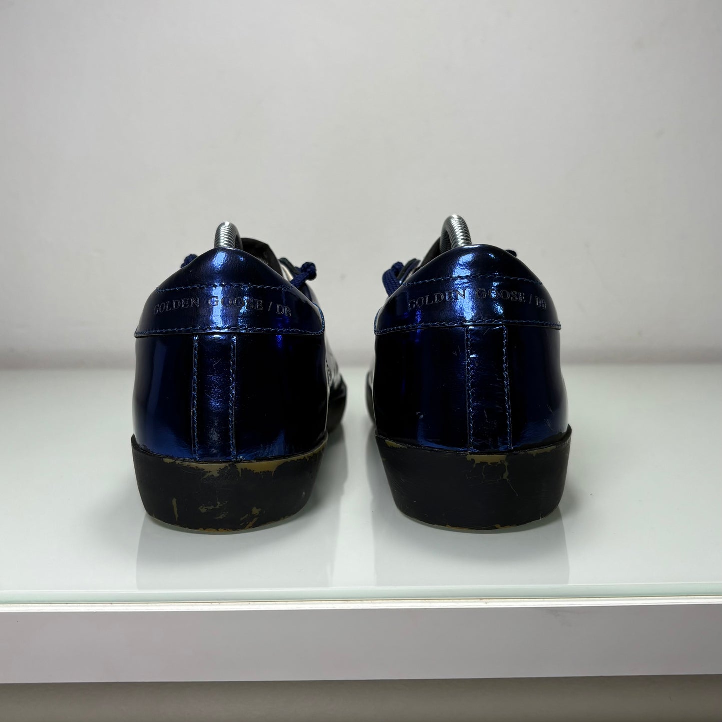 Golden Goose Superstar Blu lucido suola nera 38