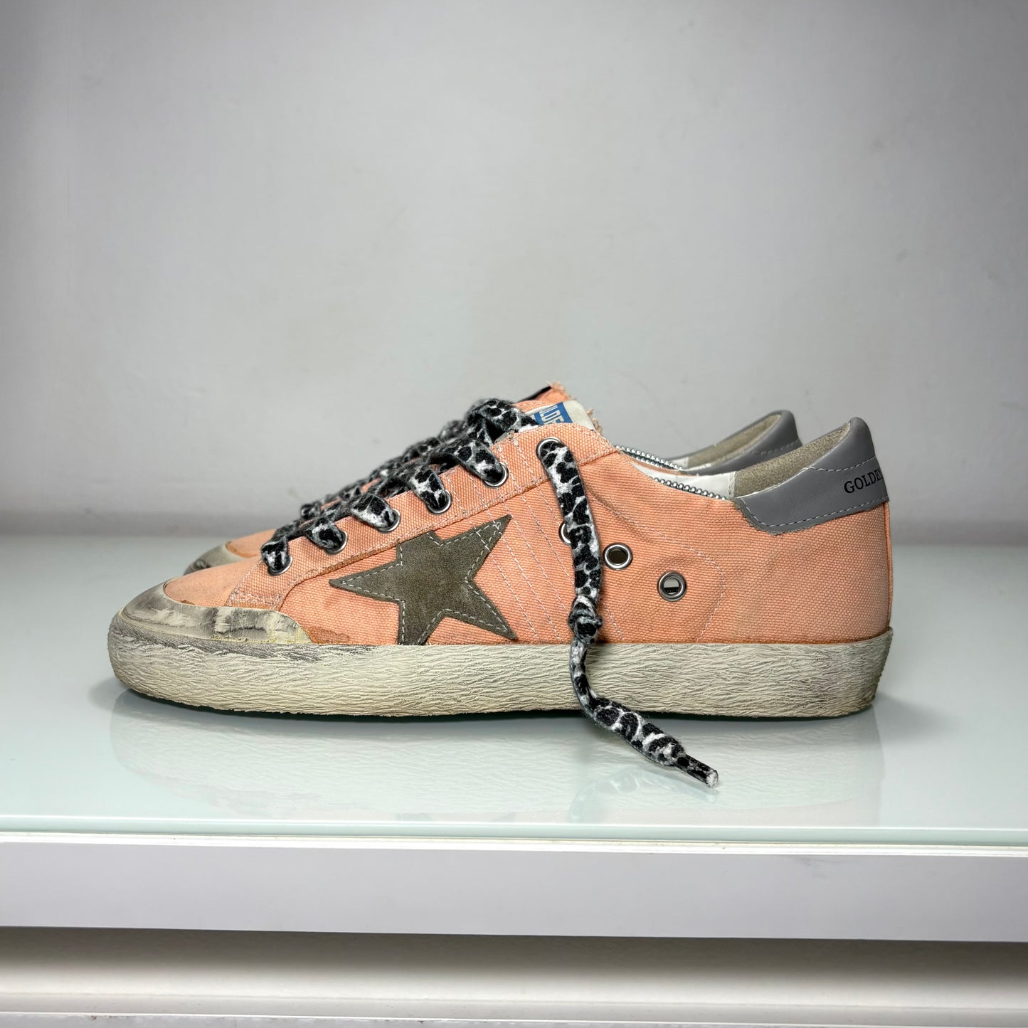 Golden goose Superstar albicocca in tessuto 38