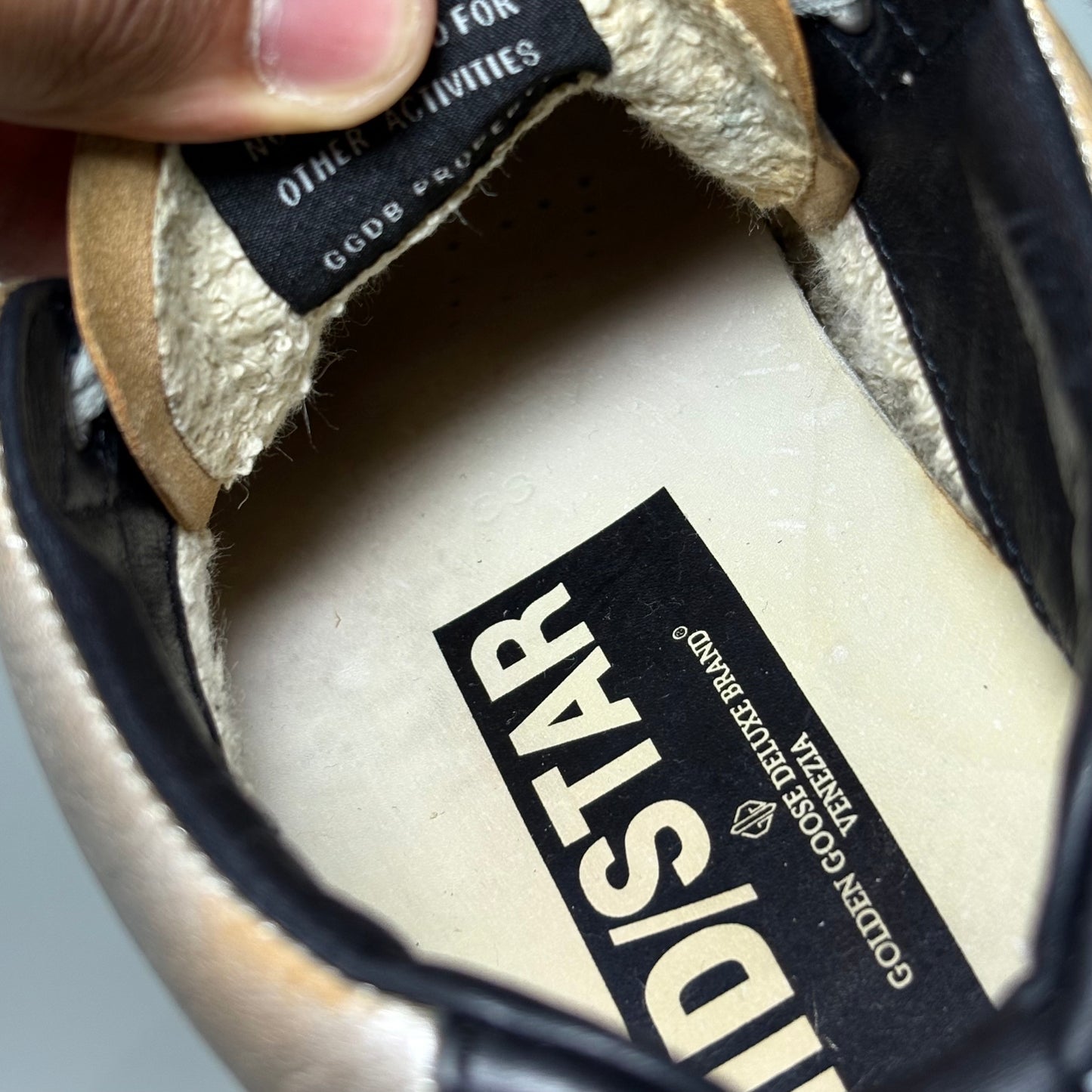 Golden goose midstar argento e nero 38