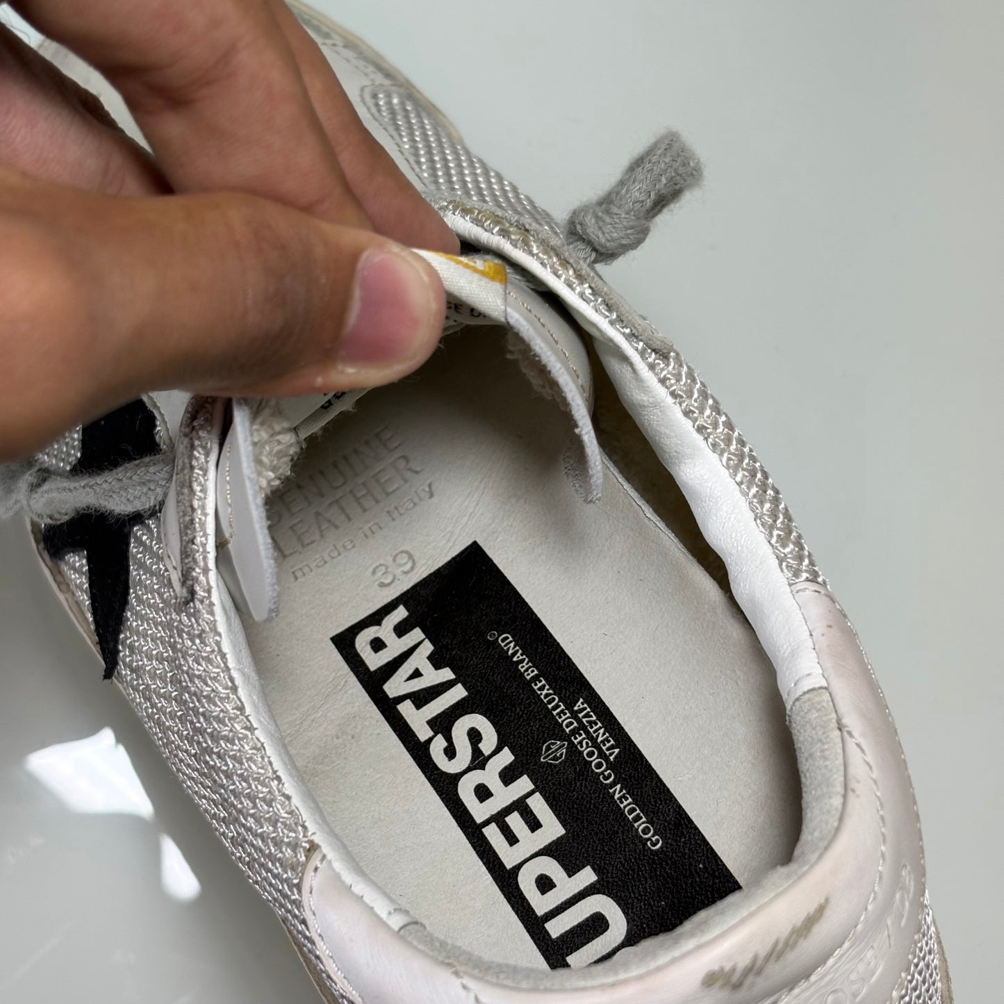 Golden goose Superstar grigio in tessuto 39
