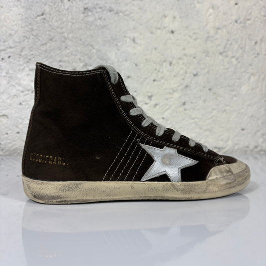 Golden goose Francy marroni in tessuto 37
