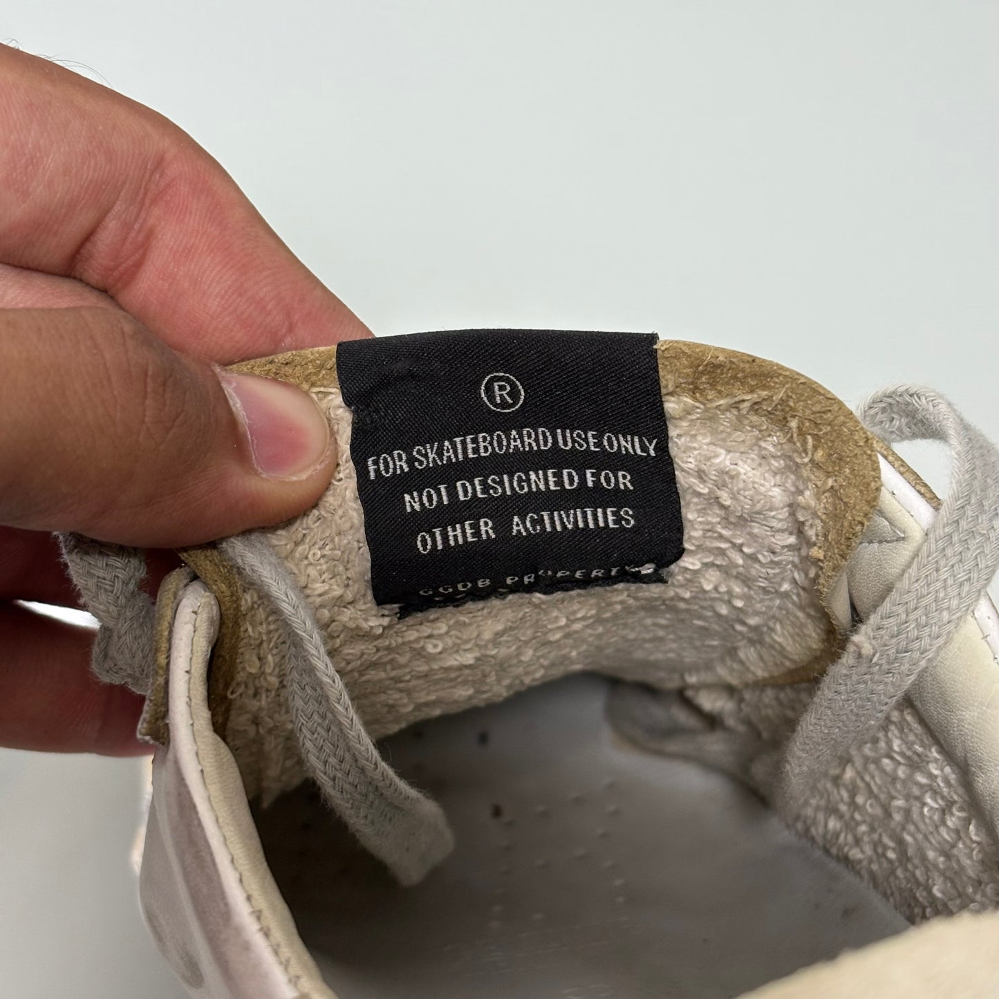 Golden goose superstar bianche stella bordeaux e tallone beige 38
