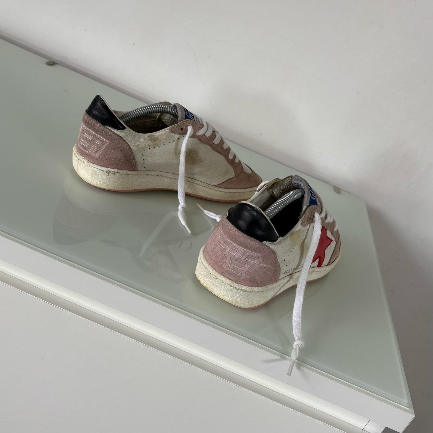 Golden goose Ballstar beige e stella rossa 37