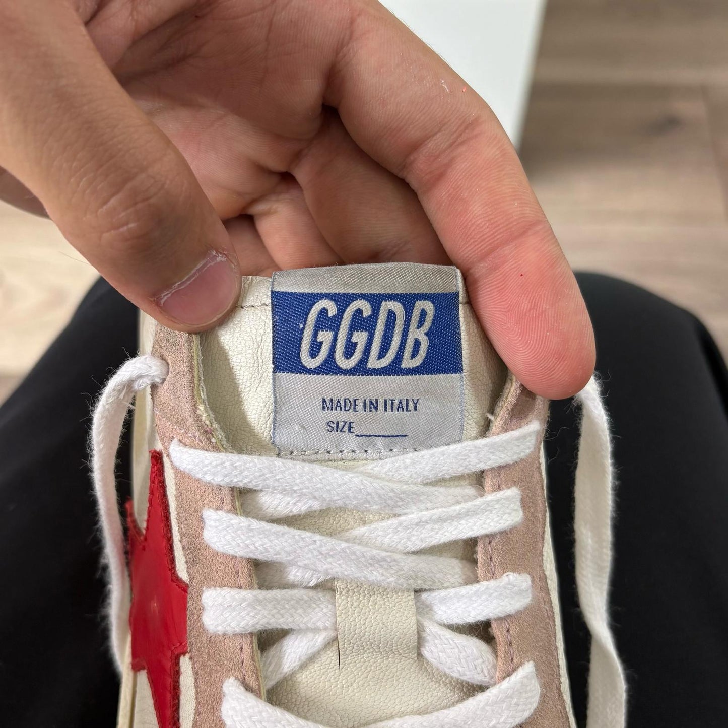 Golden goose Ballstar beige e stella rossa 37