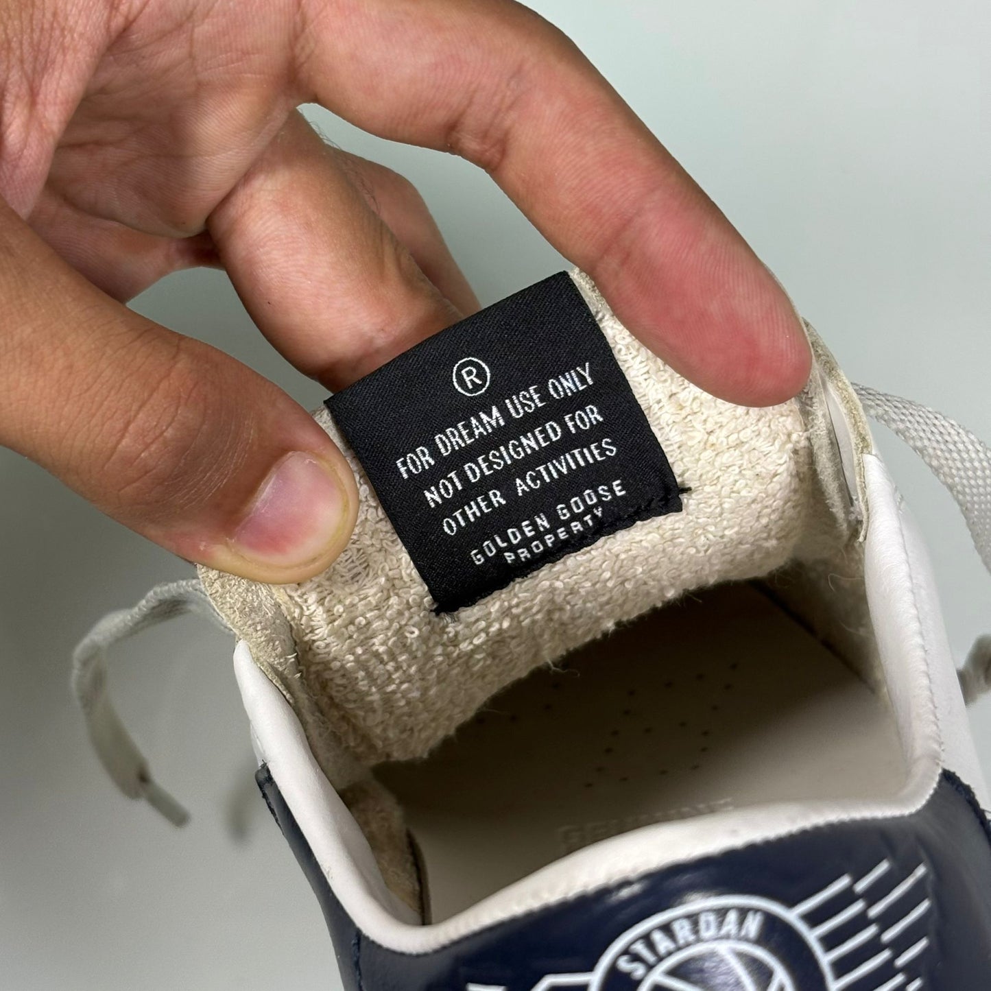 Golden goose Stardan blu e bianche 38