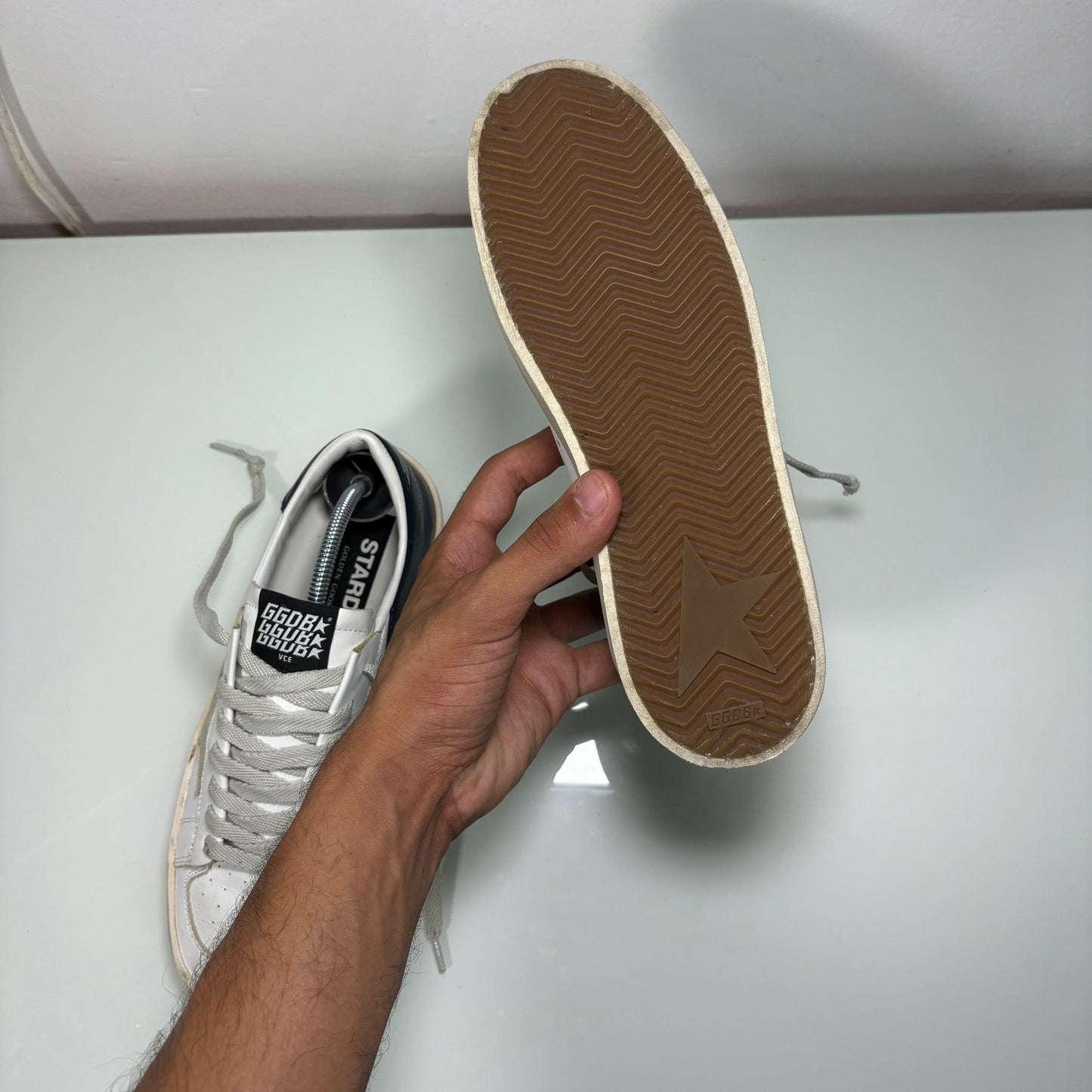 Golden goose Stardan blu e bianche 38