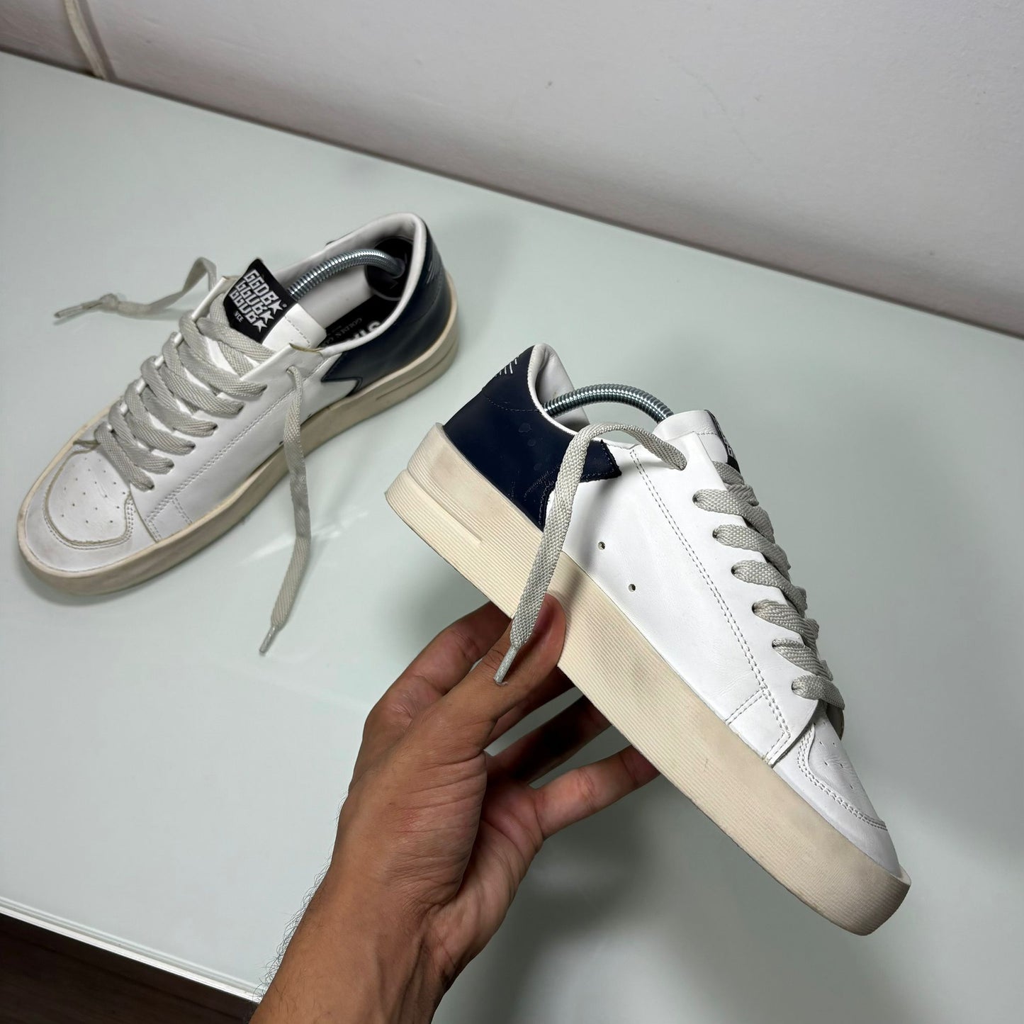 Golden goose Stardan blu e bianche 38
