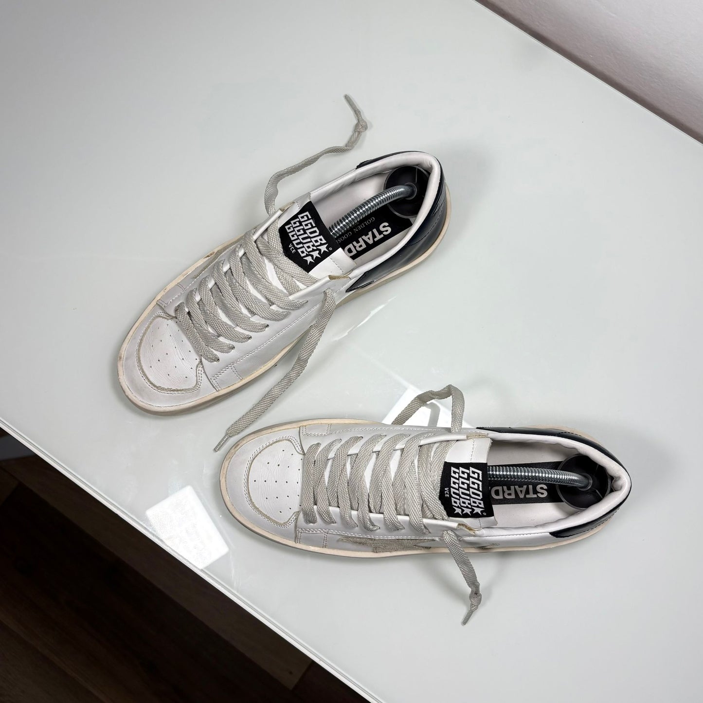 Golden goose Stardan blu e bianche 38