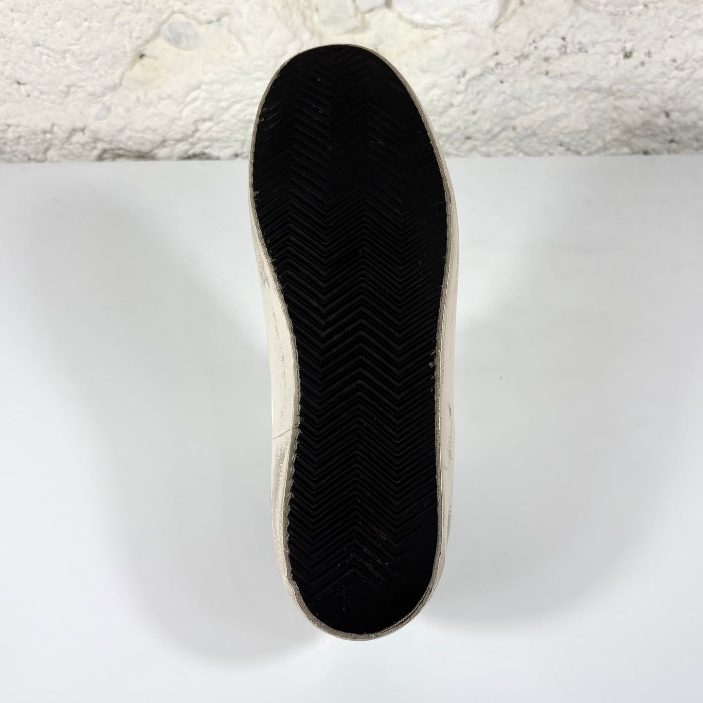Golden goose Superstar bianche e argento 42