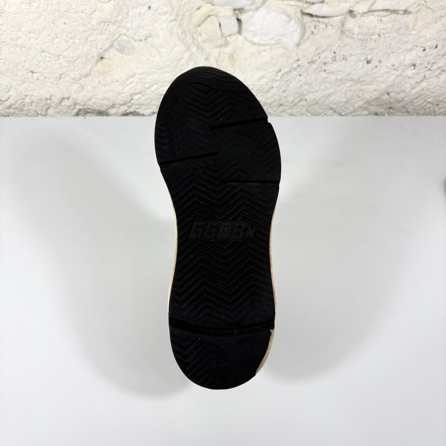 Golden goose Running Sole bianche, beije e a squame 39