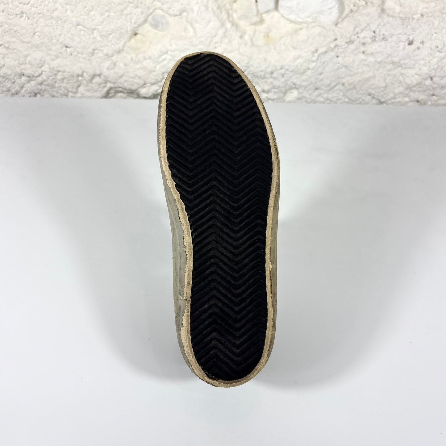 Golden goose v-star 2 verde scuro con stella nera in effetto vissuto e sporco 39