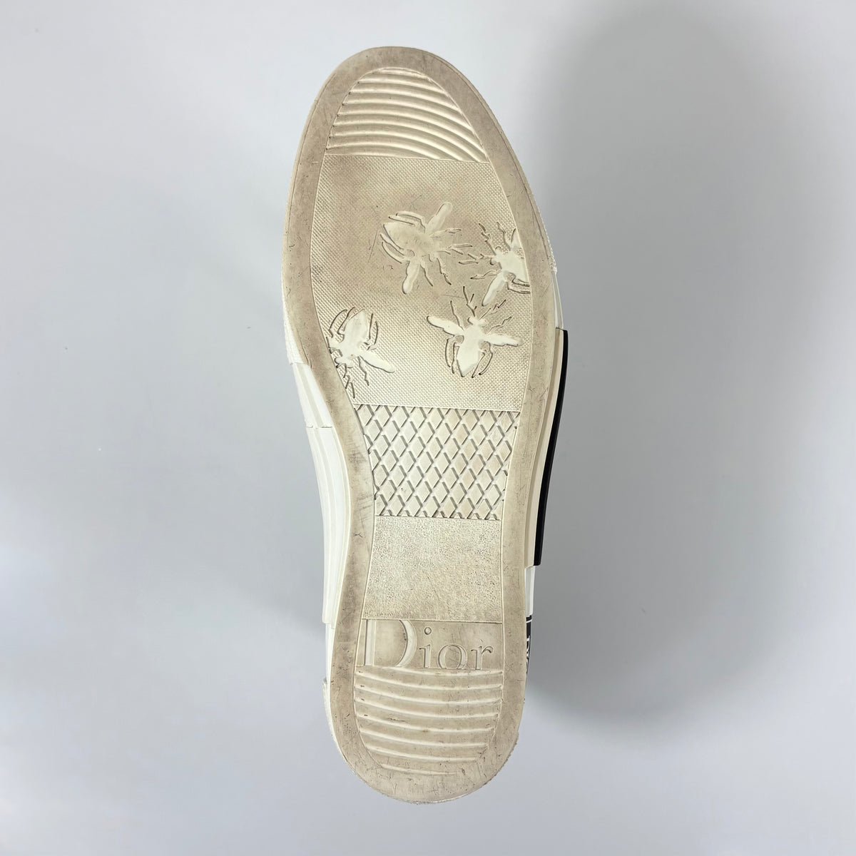 Dior b23 high top oblique, bianche e nere 43