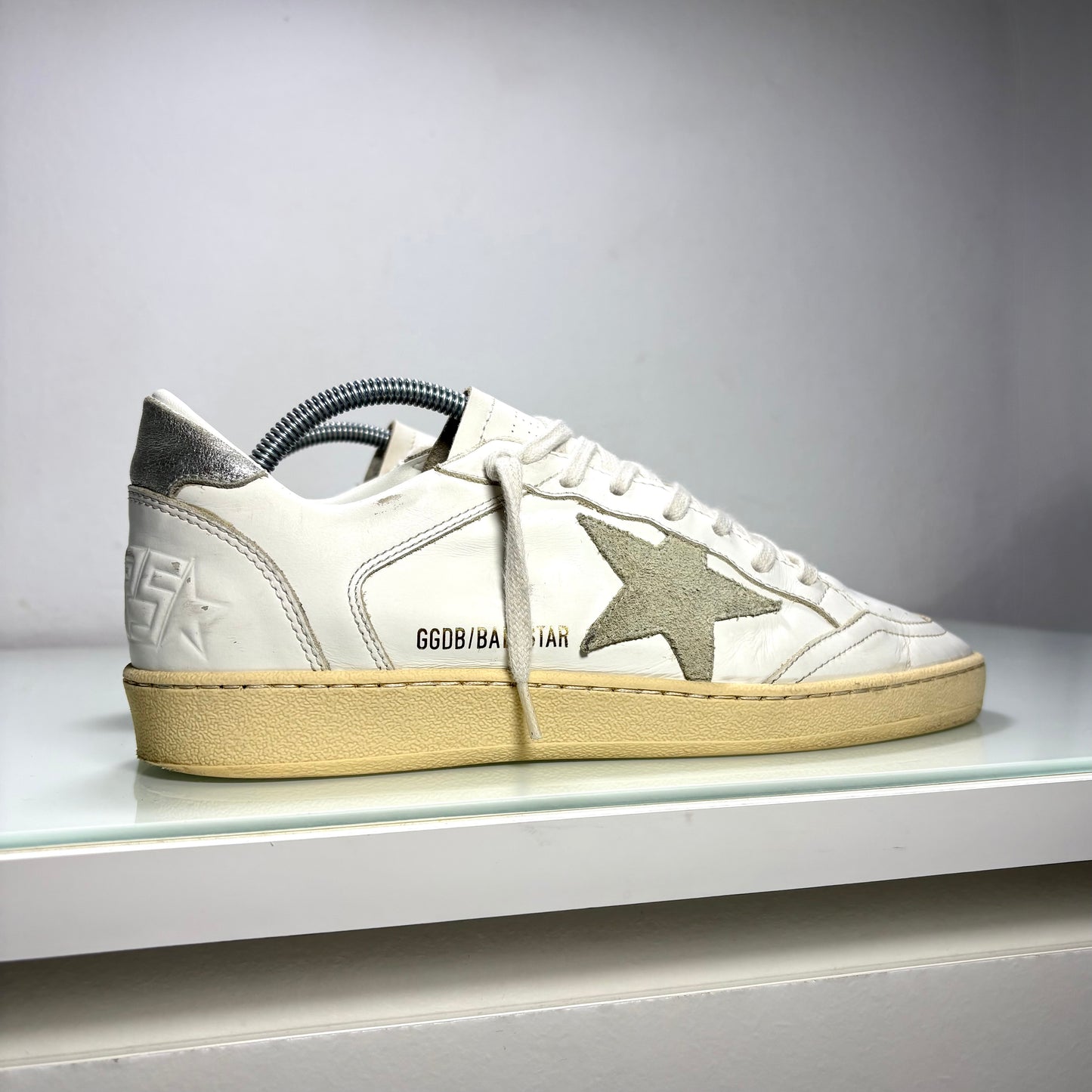 Golden goose Ballstar bianco e tallone argento 39