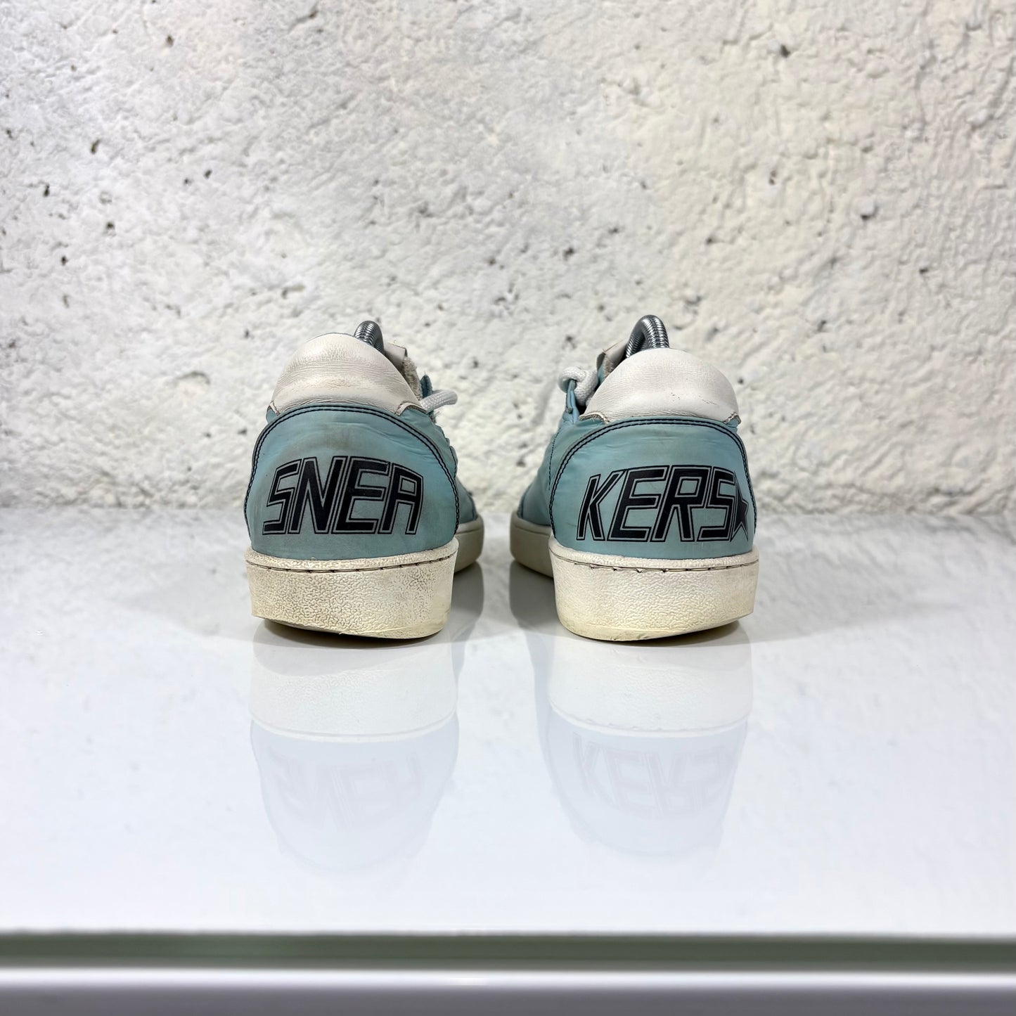 Golden goose Ballstar azzurre in tela 39