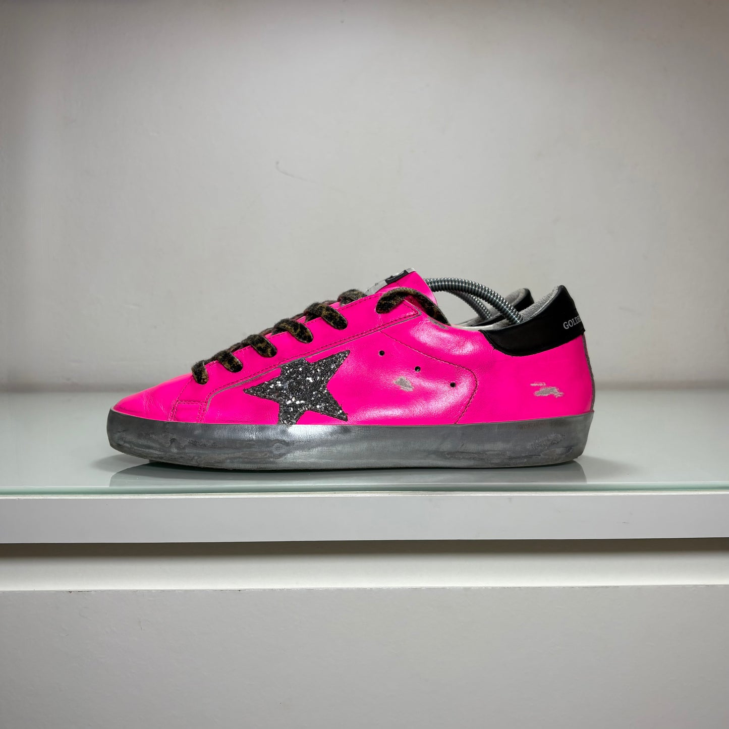 Golden goose Superstar porpora e argento 40