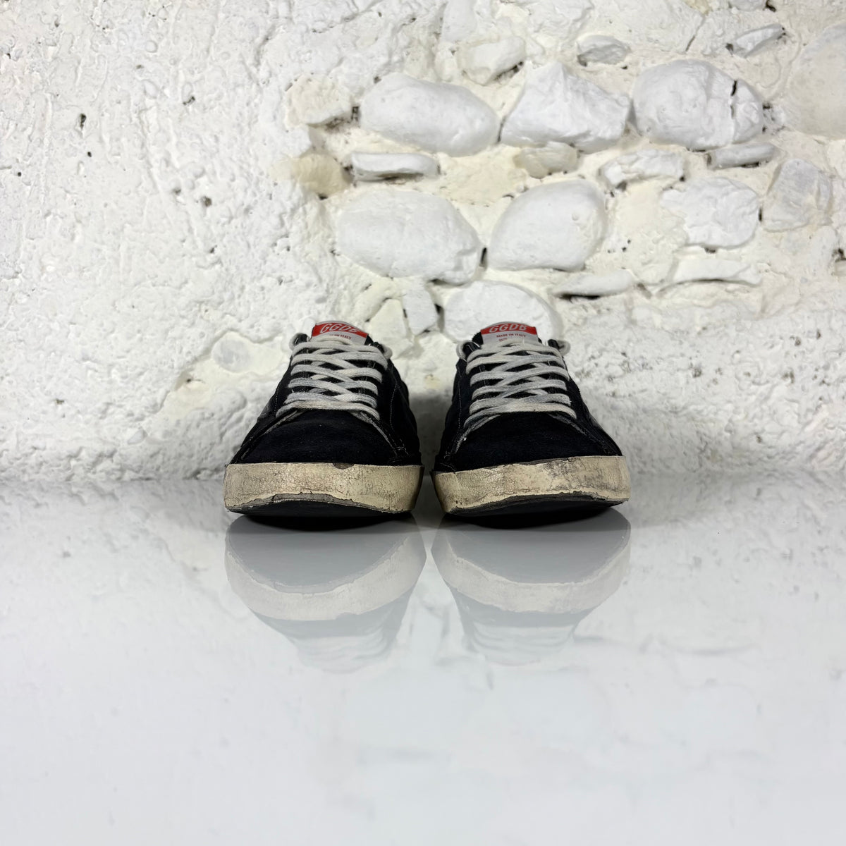 Golden goose Superstar nere con talloncini bianchi 43