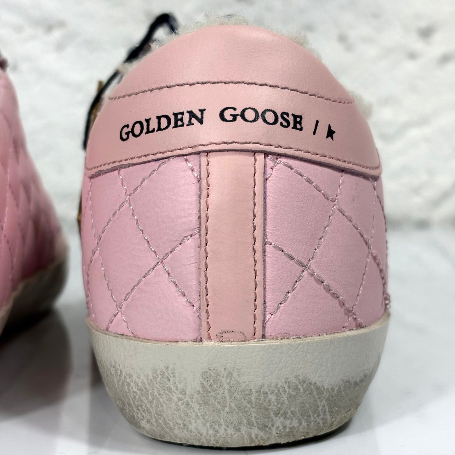 Golden goose Superstar rosa Soft shearling 38
