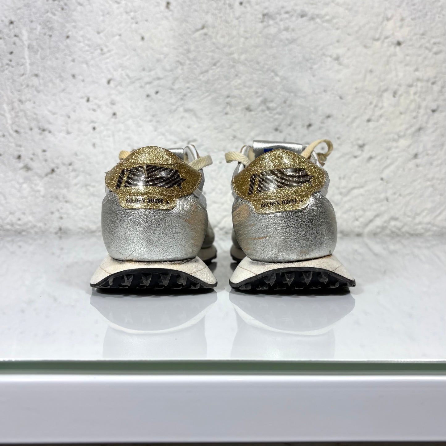 Golden goose Marathon argento e oro 39