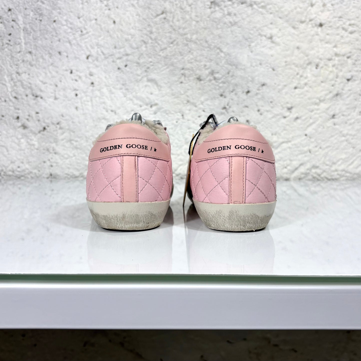 Golden goose Superstar rosa Soft shearling 38