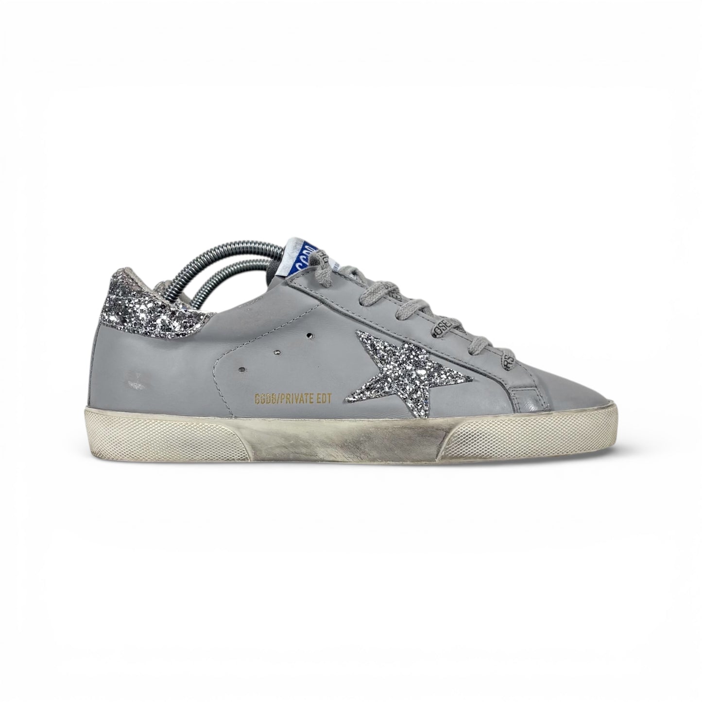 Golden goose Superstar grigie e dettagli brillantinati 39