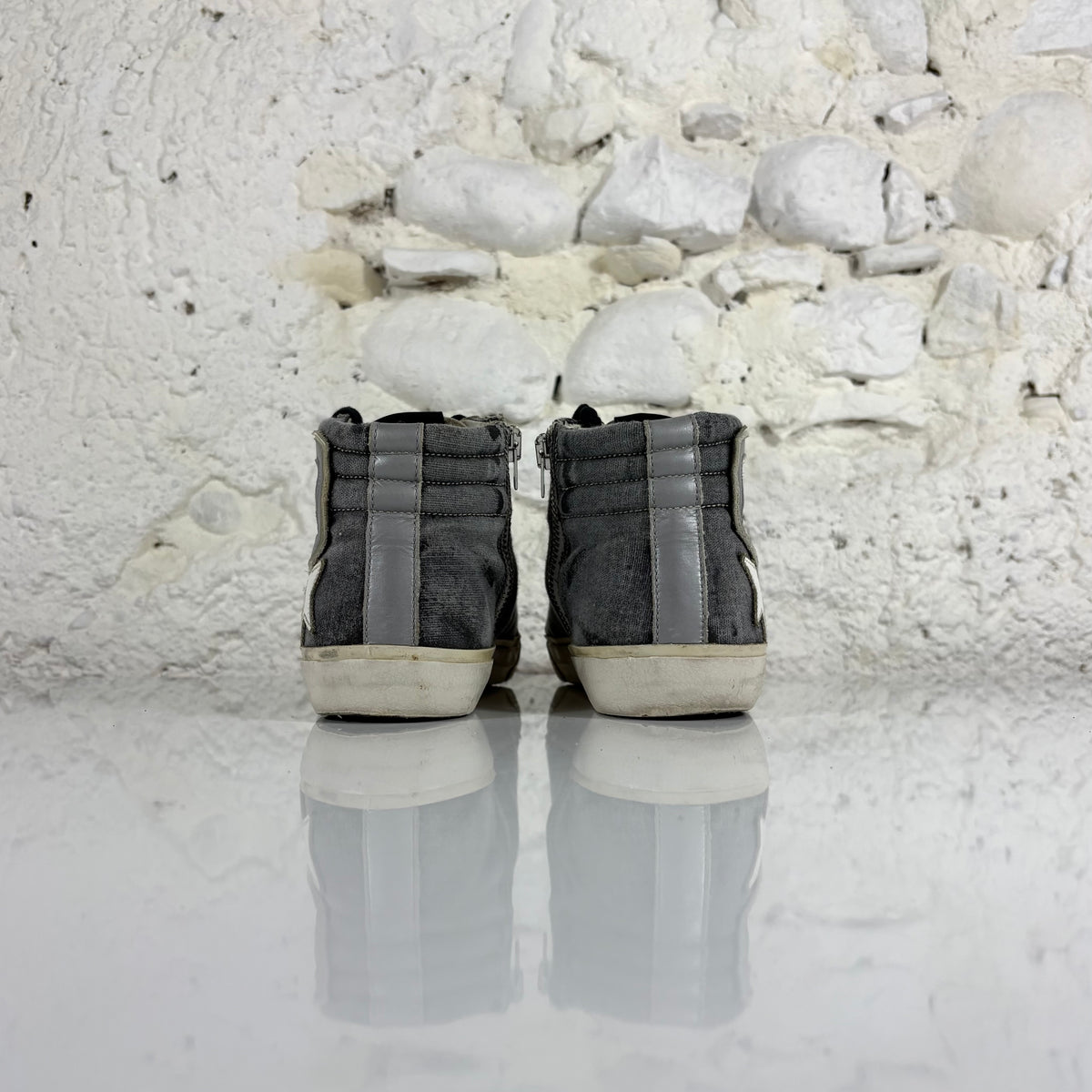Golden goose Slide grigie e oro 37