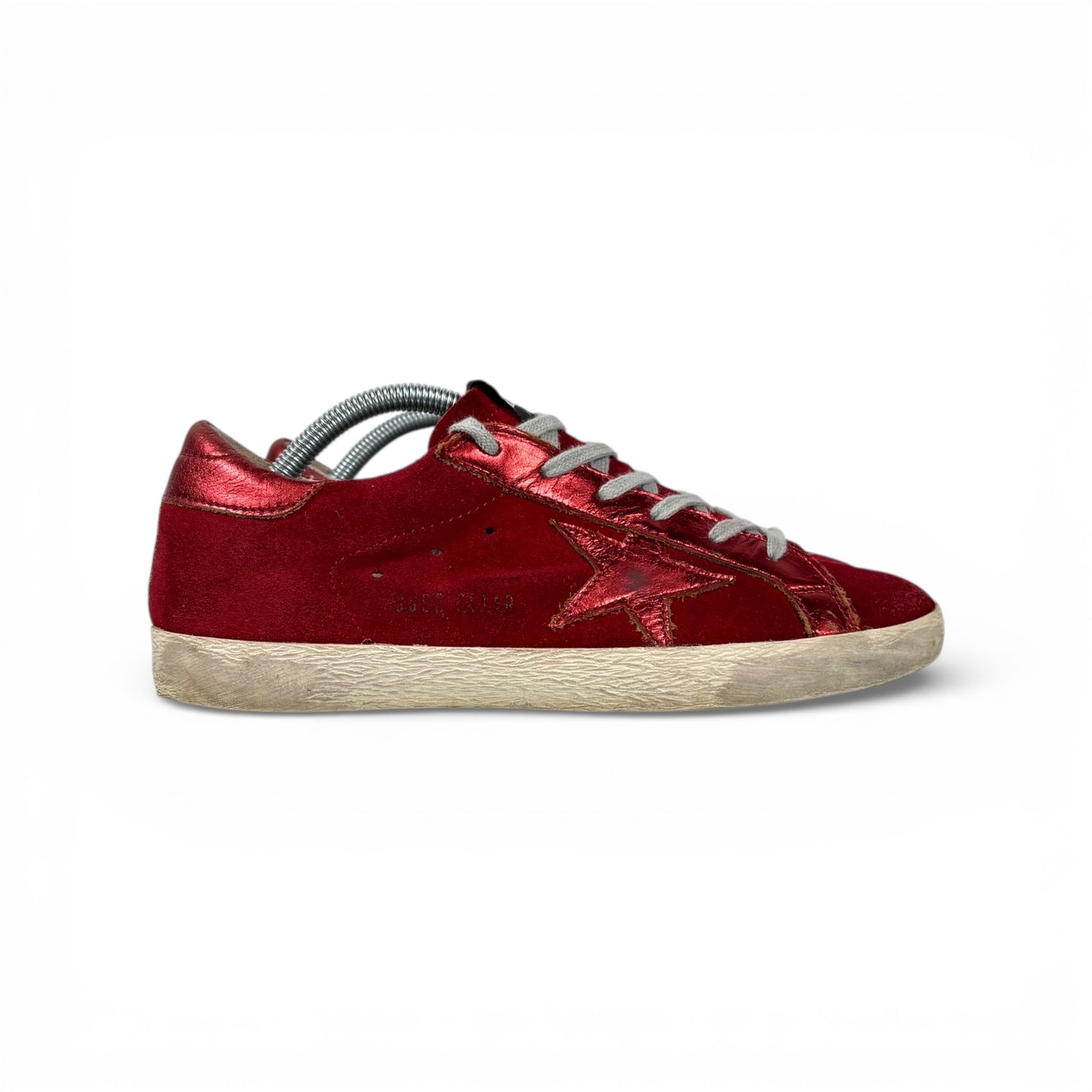 Golden goose Superstar in tessuto rosso 39