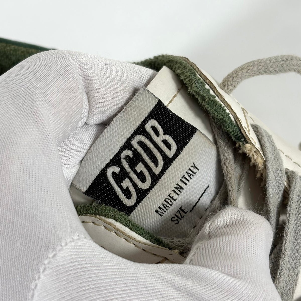 Golden goose Ballstar bianche con talloncini verdi 40
