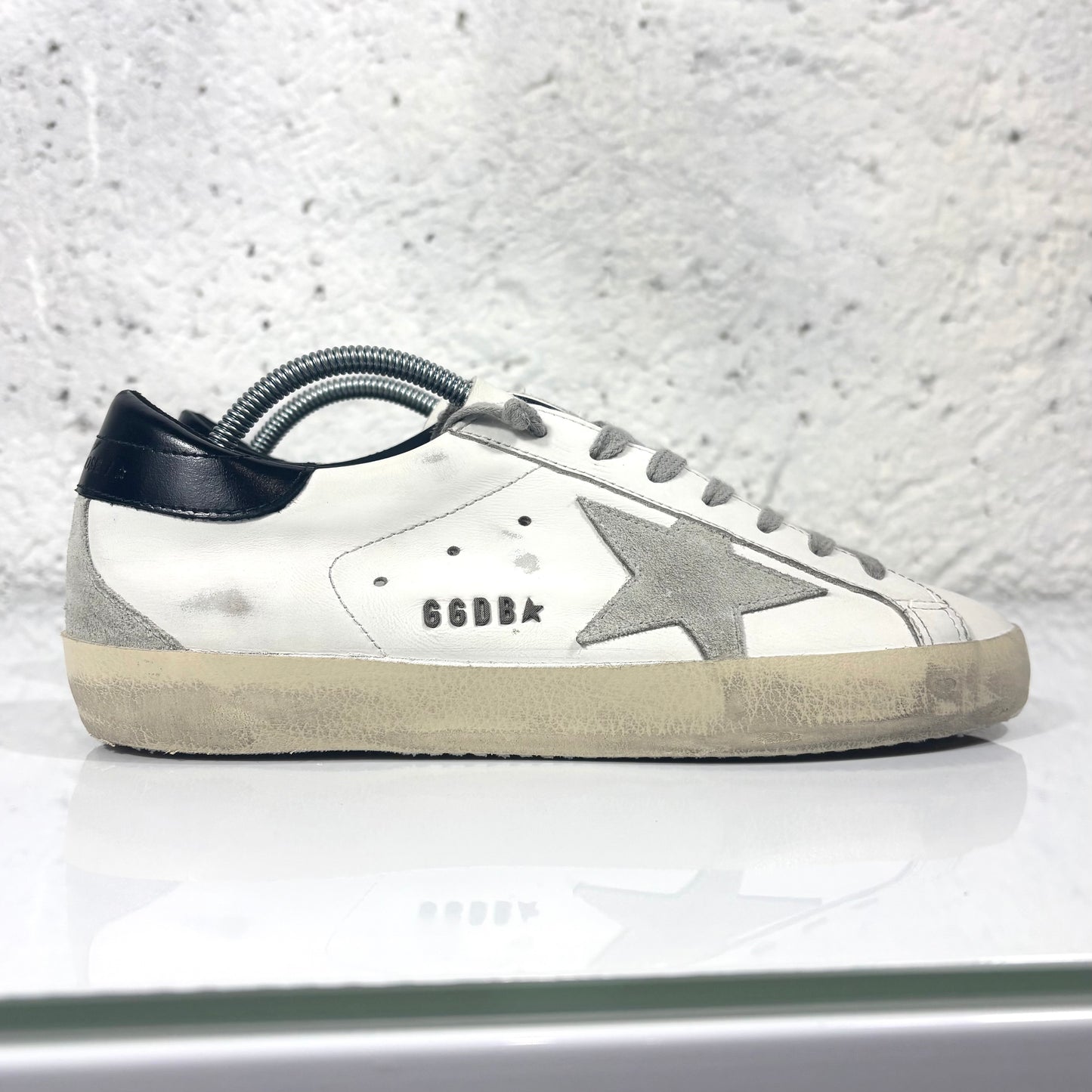 Golden goose Superstar bianche e tallone nero 39