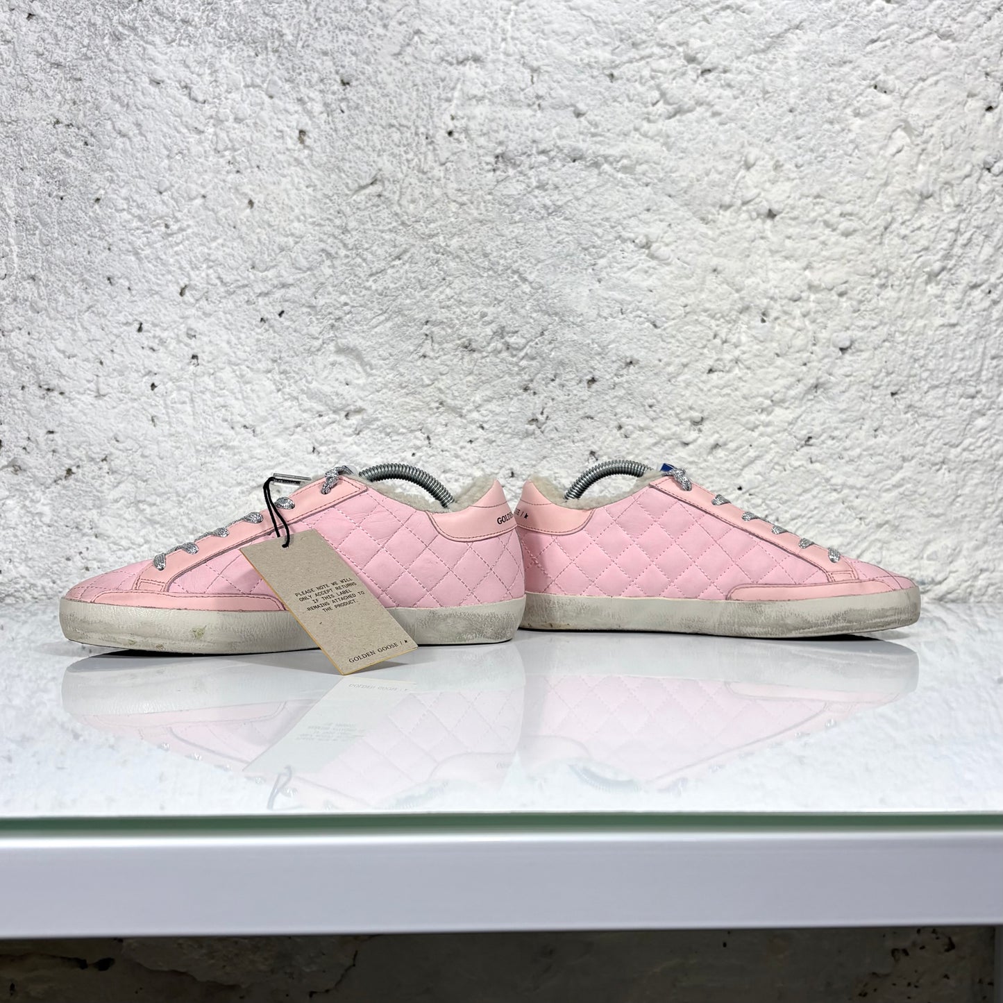 Golden goose Superstar rosa Soft shearling 38
