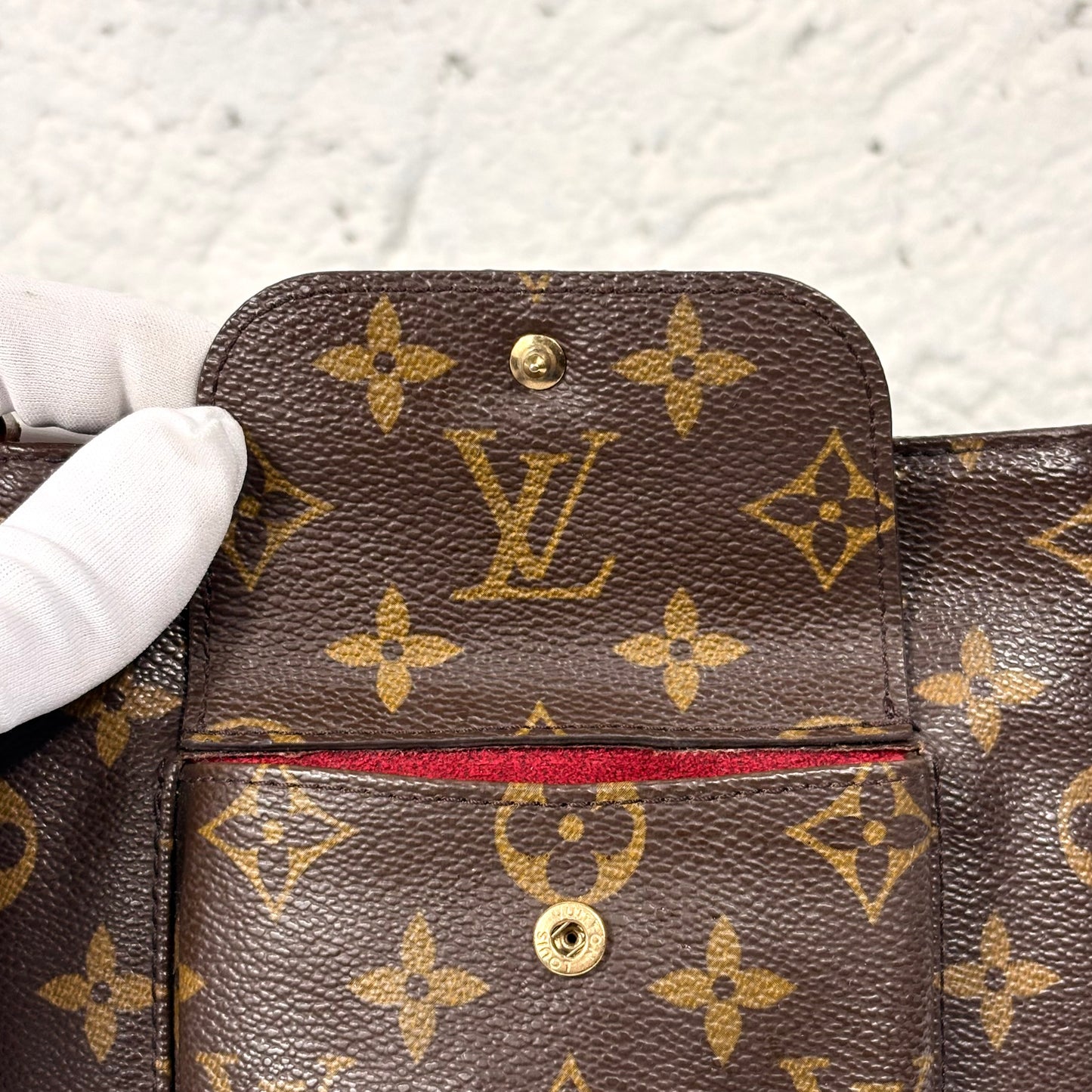Louis Vuitton pochette partition monogram brown