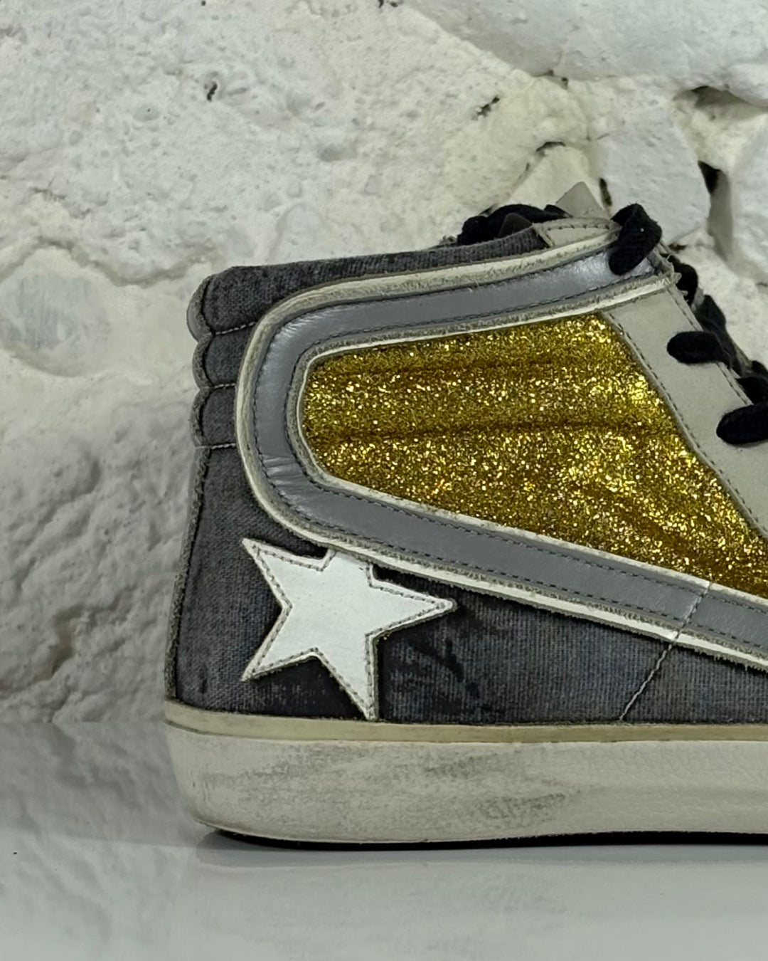 Golden goose Slide grigie e oro 37