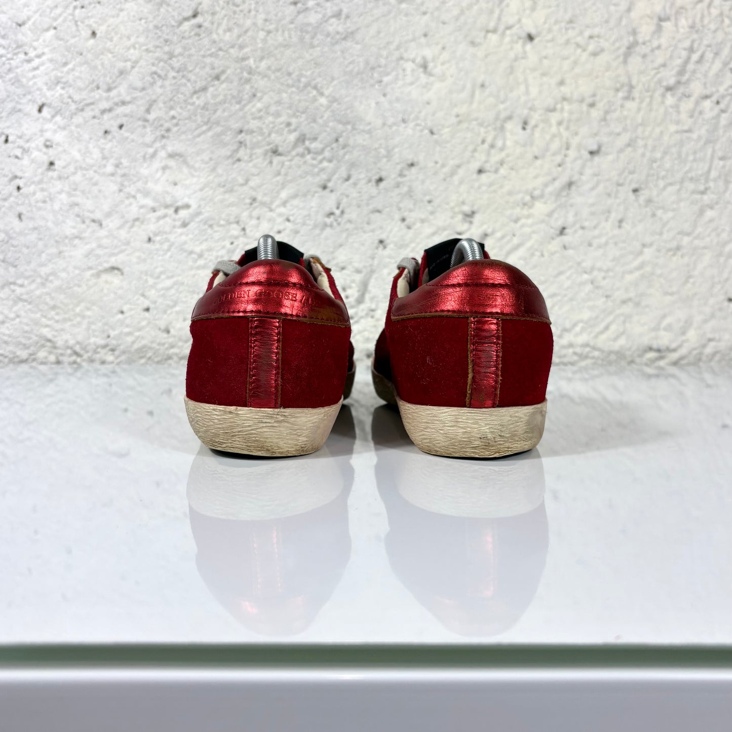 Golden goose Superstar in tessuto rosso 39