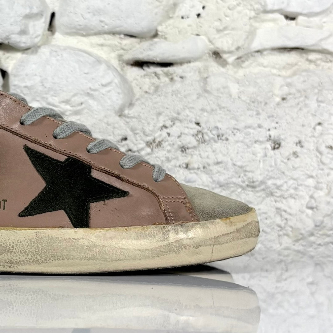 Golden goose Superstar LTD beige con stella e talloncini neri 39