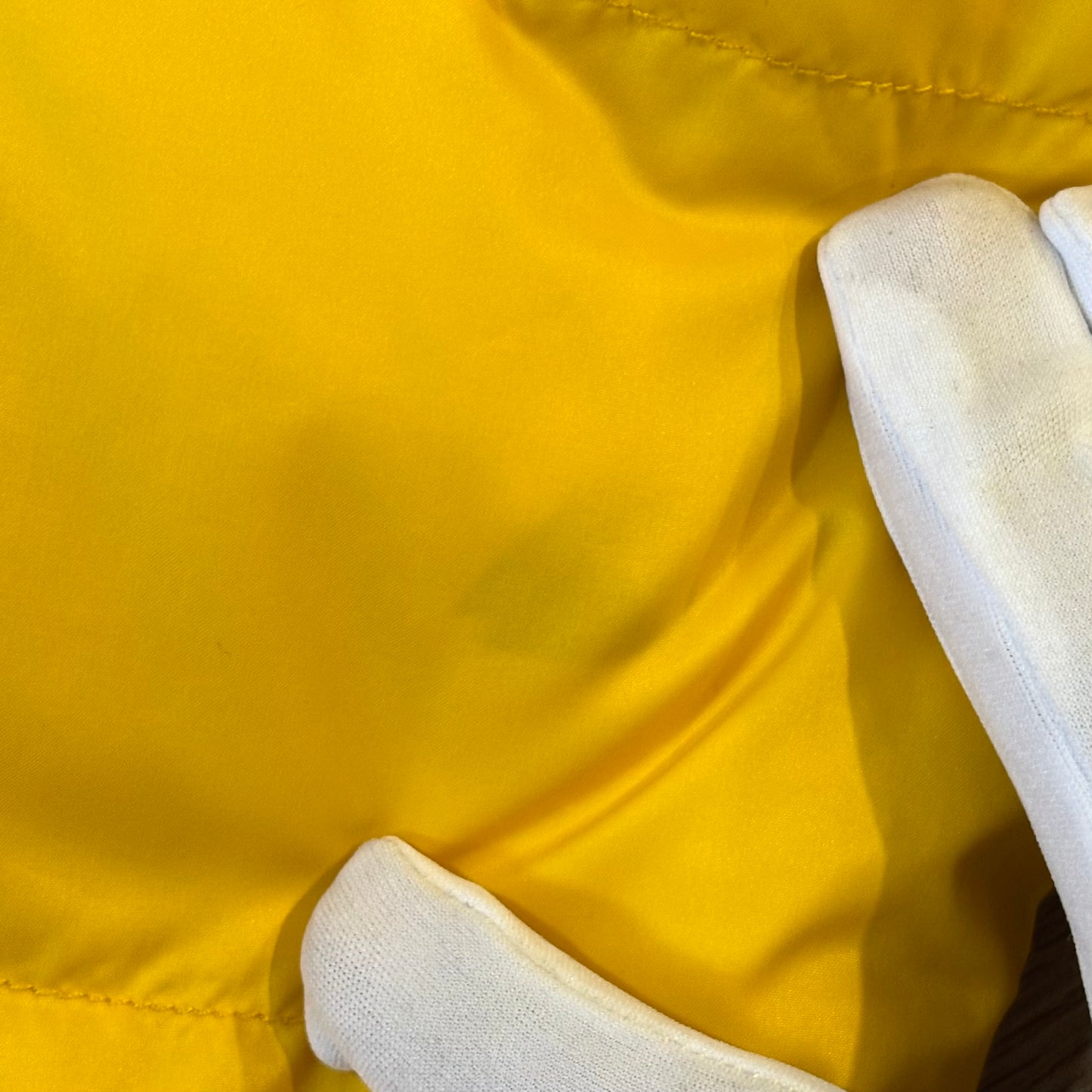 Moncler fur hood giallo con pelliccia taglia L