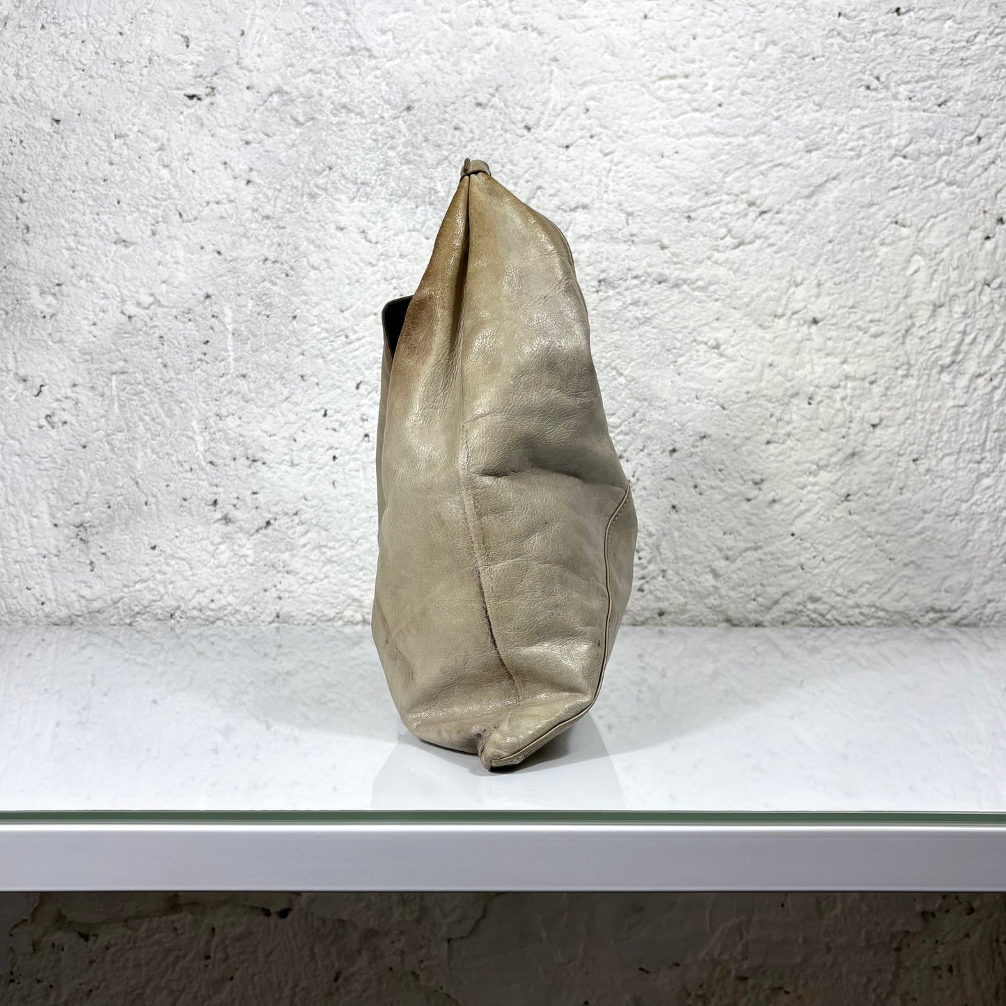 Maison Margiela MM6 Japanese Tote in pelle beige