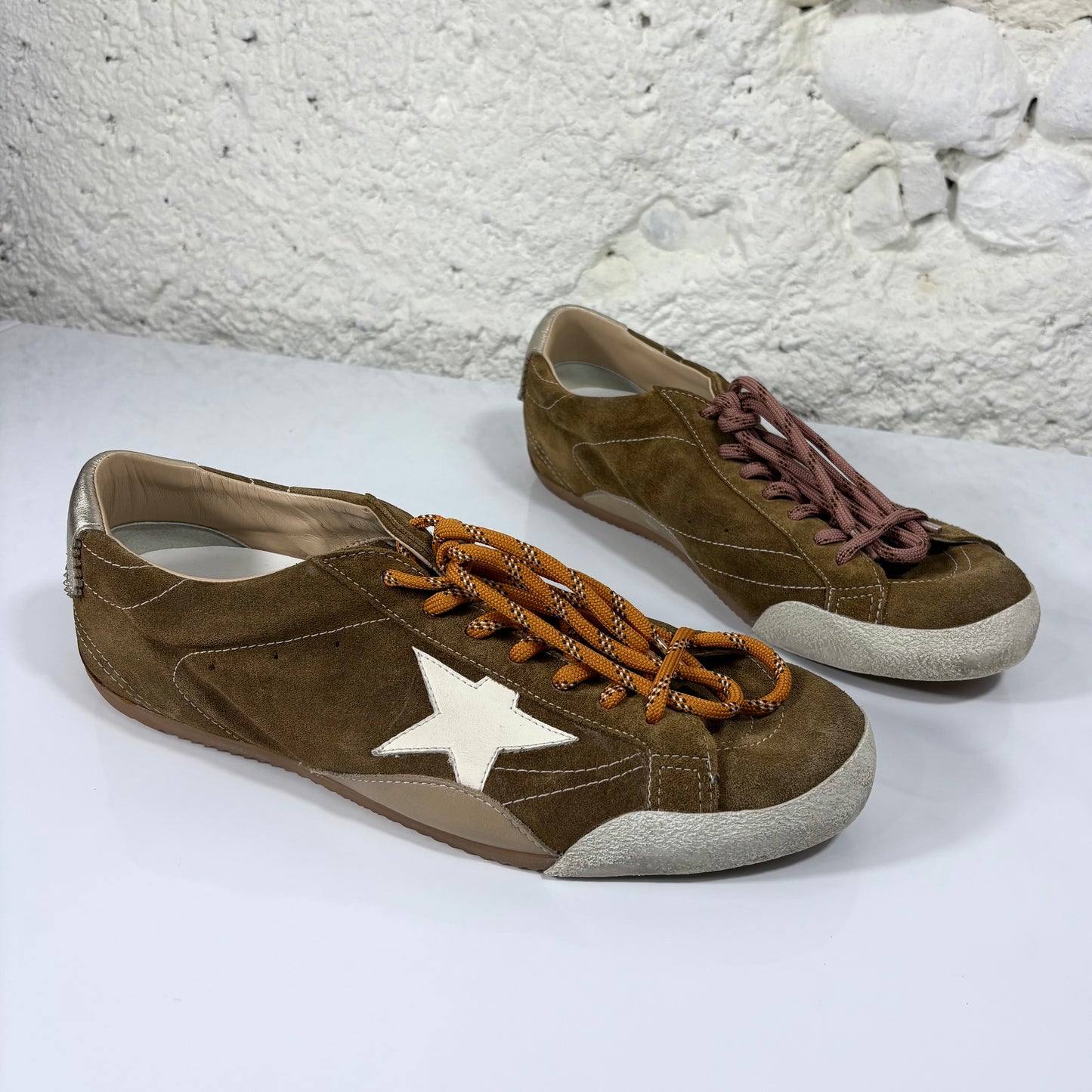 Golden goose True Star marroni stella bianca 45