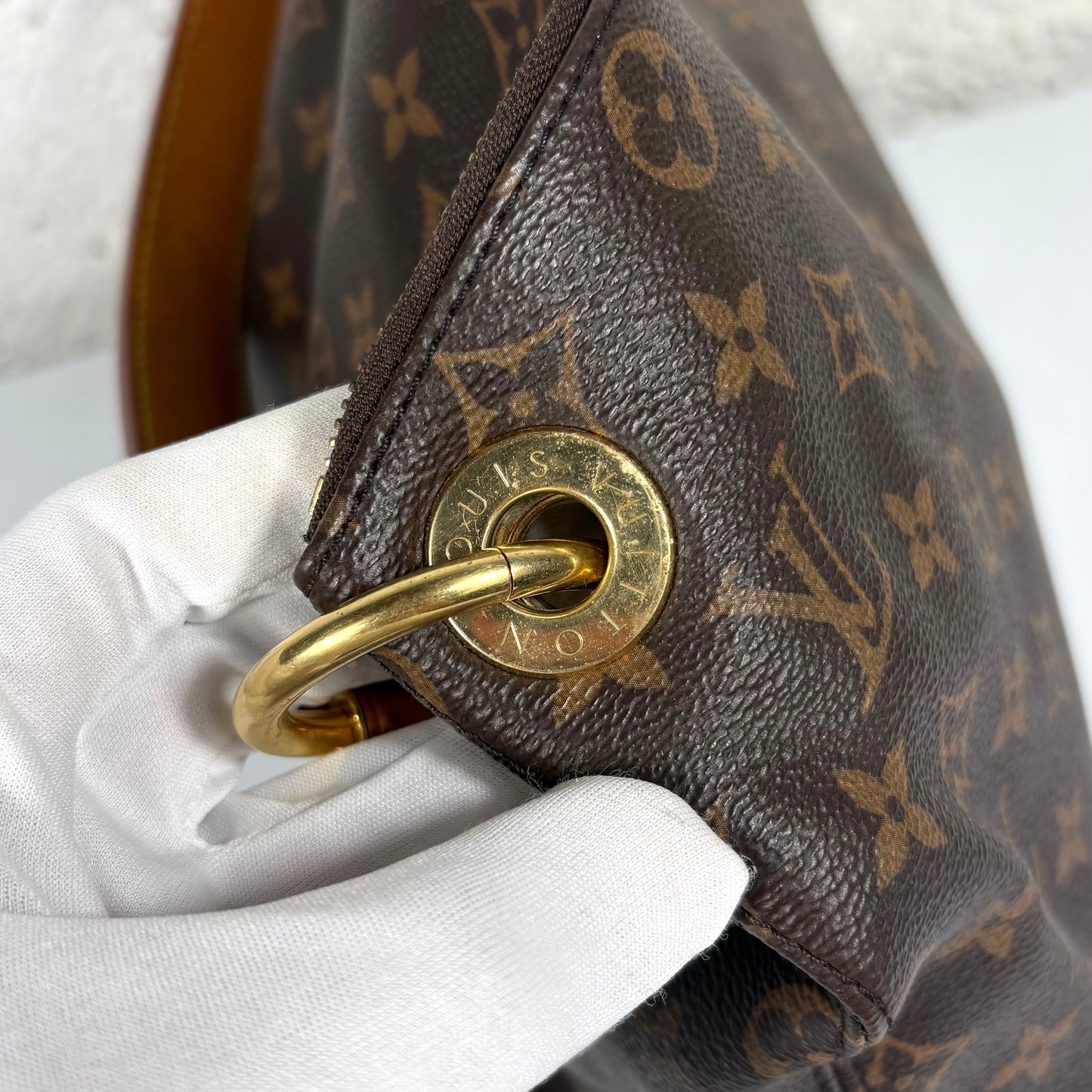Louis Vuitton Berri MM monogram marrone e rifiniture in vacchetta